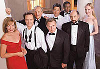 with the cast of The West Wing